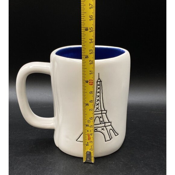 Rae Dunn 2021 France Mug France Blue Interior Eiffel Tower Double-sided - Picture 5 of 8